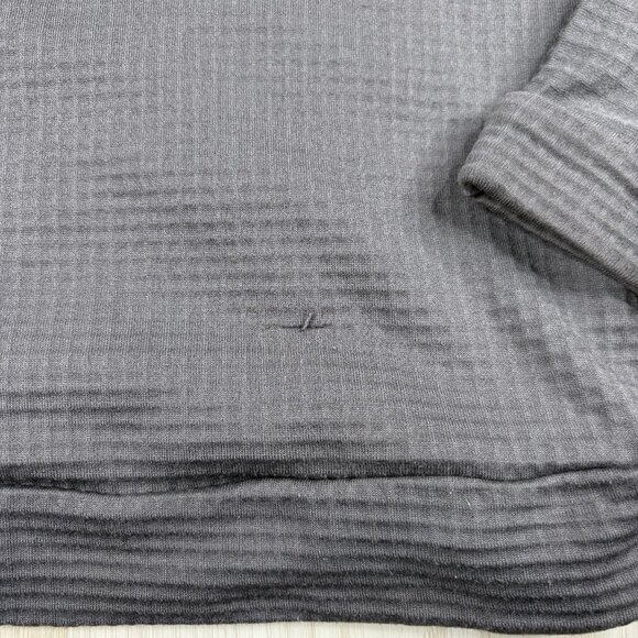 Thuja VT Womens Gray Lightweight Micro Grid Performance Pullover Hoodie Size 4 - Picture 9 of 14